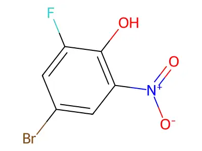 4-Bromo-2-fluoro-6-nitrophenol structure