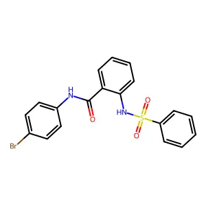 2-(benzenesulfonamido)-N-(4-bromophenyl)benzamide structure