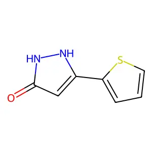 3-(thiophen-2-yl)-1H-pyrazol-5-ol structure