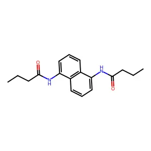 N-[5-(butanoylamino)naphthalen-1-yl]butanamide structure