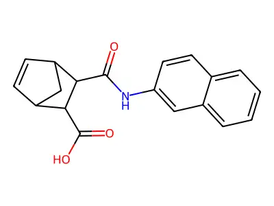 3-(Naphthalen-2-ylcarbamoyl)bicyclo[2.2.1]hept-5-ene-2-carboxylic acid structure