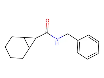 N-benzylbicyclo[4.1.0]heptane-7-carboxamide structure