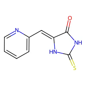(5E)-5-[(pyridin-2-yl)methylidene]-2-sulfanylideneimidazolidin-4-one structure