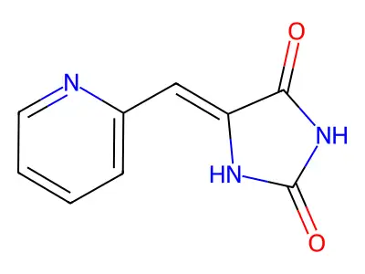 2,4-Imidazolidinedione, 5-(2-pyridinylmethylene)- structure