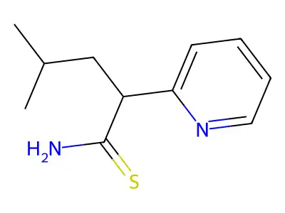 2-Pyridineacetamide, alpha-isobutylthio- structure