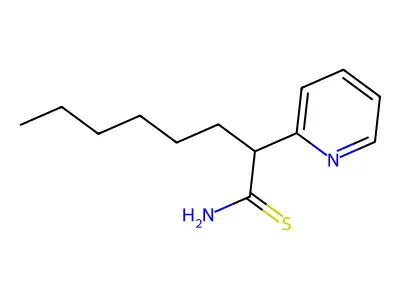 2-(Pyridin-2-yl)octanimidothioic acid structure