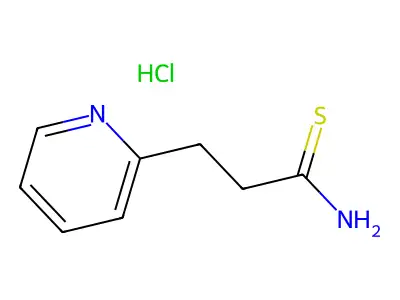 2-Pyridinepropionamide, thio-, hydrochloride structure