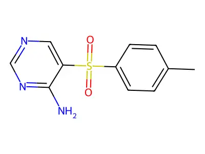 5-(4-Methylphenyl)sulfonylpyrimidin-4-amine structure