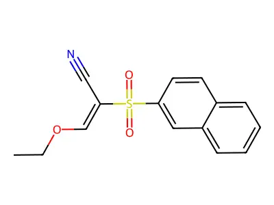 3-Ethoxy-2-(2-Naphthylsulfonyl)acrylonitrile structure