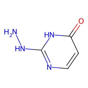 2-hydrazinylpyrimidin-4(3H)-one structure