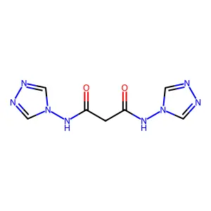 N,N'-di(4H-1,2,4-triazol-4-yl)propanediamide structure
