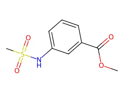 Methyl 3-methanesulfonamidobenzoate structure