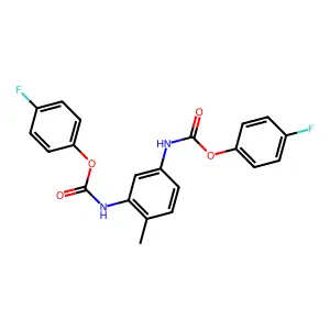 (4-fluorophenyl) N-[3-[(4-fluorophenoxy)carbonylamino]-4-methylphenyl]carbamate structure