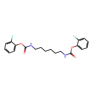 (2-fluorophenyl) N-[6-[(2-fluorophenoxy)carbonylamino]hexyl]carbamate structure