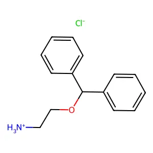 2-(Diphenylmethoxy)ethan-1-amine--hydrogen chloride (1/1) structure