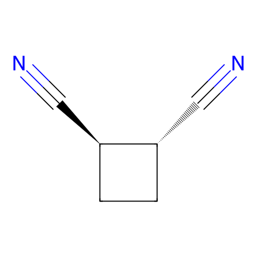 trans-1,2-Dicyanocyclobutane structure