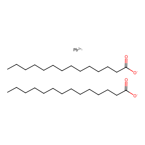 Tetradecanoic acid, lead salt, basic structure