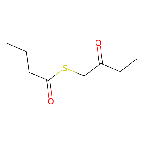 S-(2-Oxobutyl) butanethioate structure