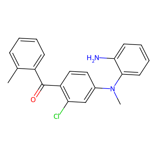 {4-[(2-Amino-phenyl)-methyl-amino]-2-chloro-phenyl}-o-tolyl-methanone structure