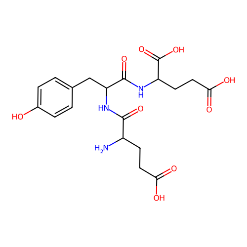 H-Glu-Tyr-Glu-OH structure