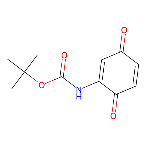 tert-butyl N-(3,6-dioxocyclohexa-1,4-dien-1-yl)carbamate structure