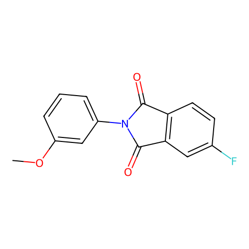 5-fluoro-2-(3-methoxyphenyl)-1H-isoindole-1,3(2H)-dione structure