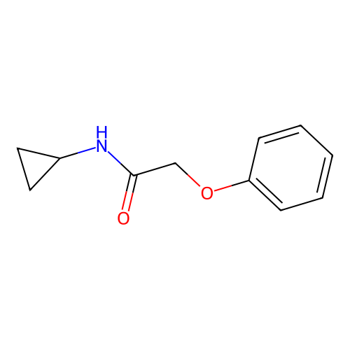 N-cyclopropyl-2-phenoxyacetamide structure