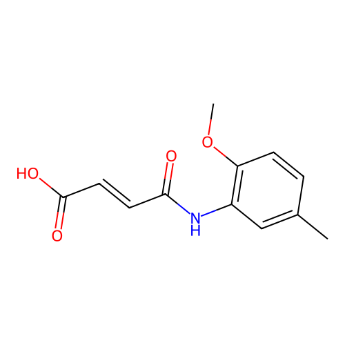 2-butenoic acid, 4-[(2-methoxy-5-methylphenyl)amino]-4-oxo-, (2E)- structure