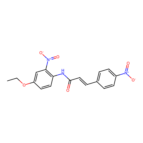 (E)-N-(4-ethoxy-2-nitrophenyl)-3-(4-nitrophenyl)acrylamide structure