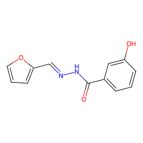 N'-[(Z)-furan-2-ylmethylidene]-3-hydroxybenzohydrazide structure
