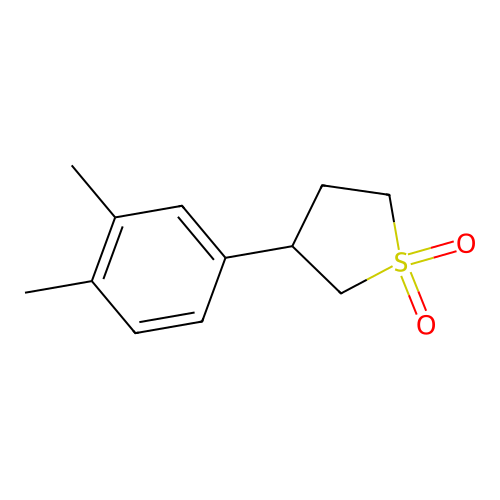 3-(3,4-Dimethylphenyl)thiolane-1,1-dione structure