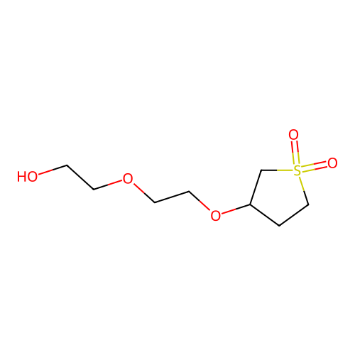 3-[2-(2-Hydroxyethoxy)ethoxy]thiolane-1,1-dione structure