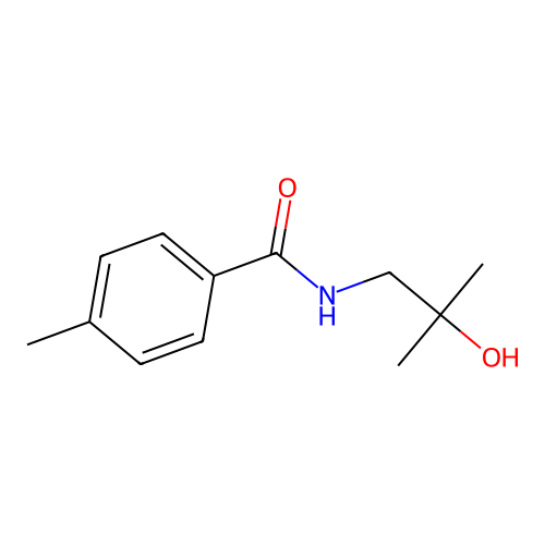 N-(2-hydroxy-2-methylpropyl)-4-methylbenzamide structure