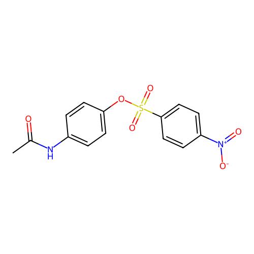 (4-Acetamidophenyl) 4-nitrobenzenesulfonate structure