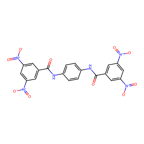 N-{4-[(3,5-dinitrobenzoyl)amino]phenyl}-3,5-dinitrobenzamide structure
