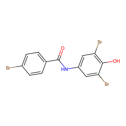 4-bromo-N-(3,5-dibromo-4-hydroxyphenyl)benzamide structure
