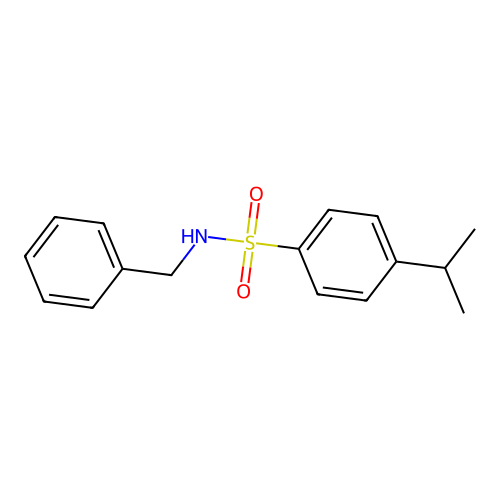 N-benzyl-4-propan-2-ylbenzenesulfonamide structure