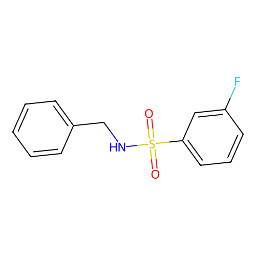 N-benzyl-3-fluorobenzenesulfonamide structure