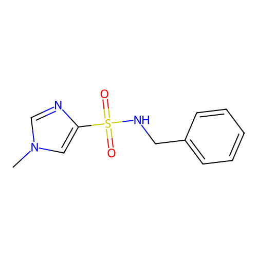 N-benzyl-1-methyl-1H-imidazole-4-sulfonamide structure