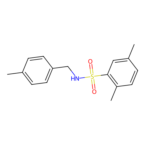 2,5-Dimethyl-N-(4-methylbenzyl)benzenesulfonamide structure