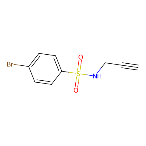 4-bromo-N-(prop-2-yn-1-yl)benzene-1-sulfonamide structure