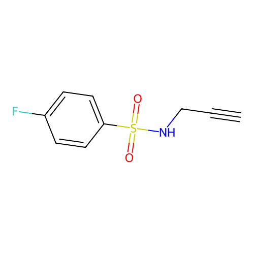 4-Fluoro-N-(prop-2-yn-1-yl)benzene-1-sulfonamide structure