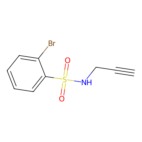 2-bromo-N-(prop-2-yn-1-yl)benzene-1-sulfonamide structure