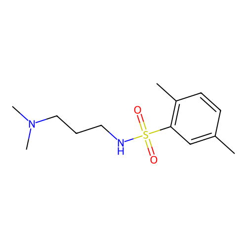 N-[3-(dimethylamino)propyl]-2,5-dimethylbenzenesulfonamide structure