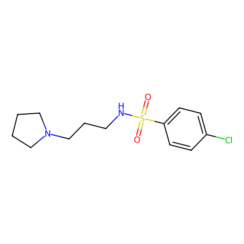 4-Chloro-N-(3-(pyrrolidin-1-yl)propyl)benzenesulfonamide structure
