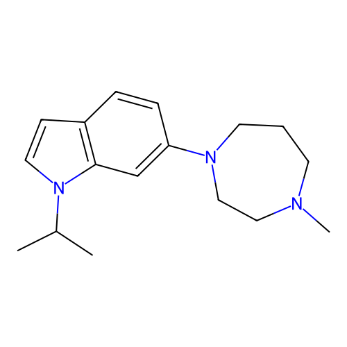 1-Isopropyl-6-(4-methyl-1,4-diazepan-1-yl)-1H-indole structure