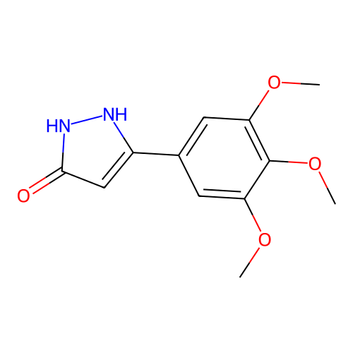 Pyrazol-5-ol, 3-(3,4,5-trimethoxyphenyl)- structure