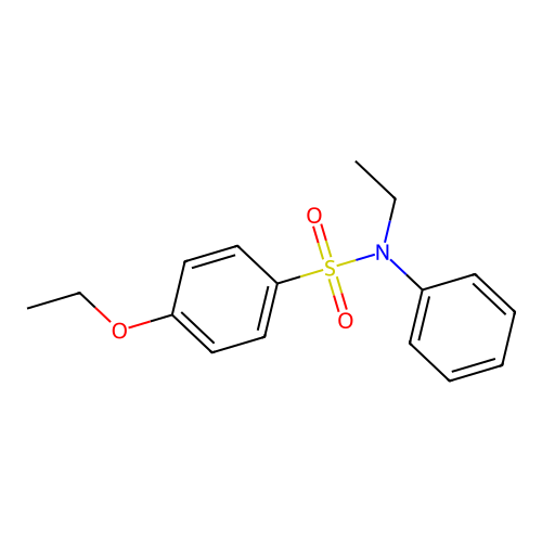 4-ethoxy-N-ethyl-N-phenylbenzenesulfonamide structure