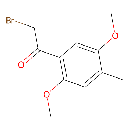 2-Bromo-1-(2,5-dimethoxy-4-methylphenyl)ethanone structure