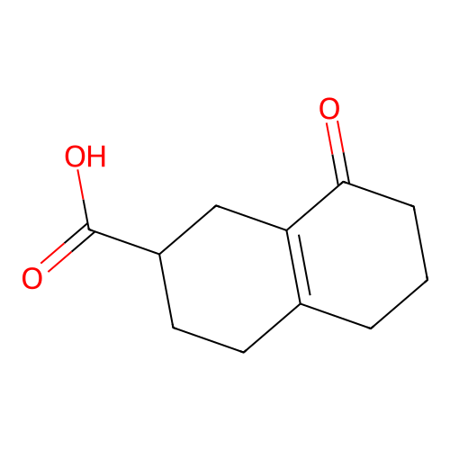 8-Oxo-1,2,3,4,5,6,7,8-octahydro-2-naphthalenecarboxylic acid structure